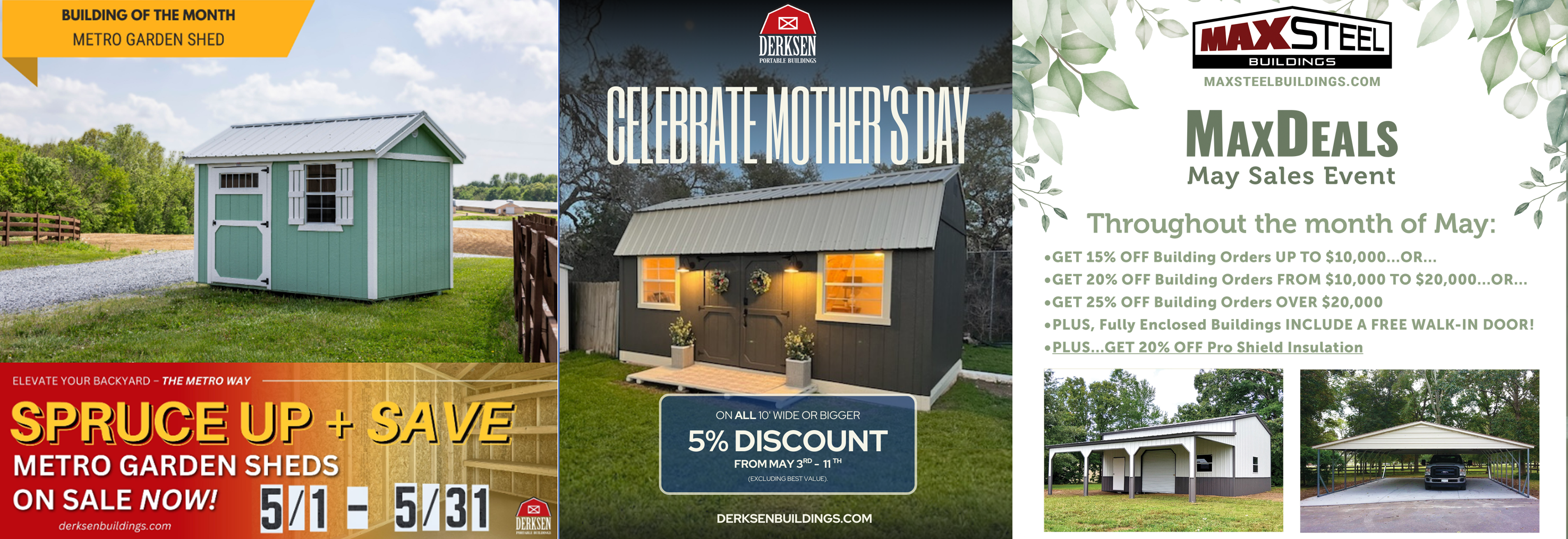 Village Barns May Promotional Sales